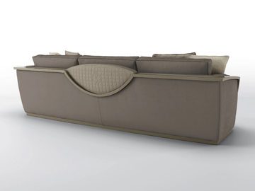 GATSBY - 4 seater velvet sofa by BRUNO ZAMPA - view 3